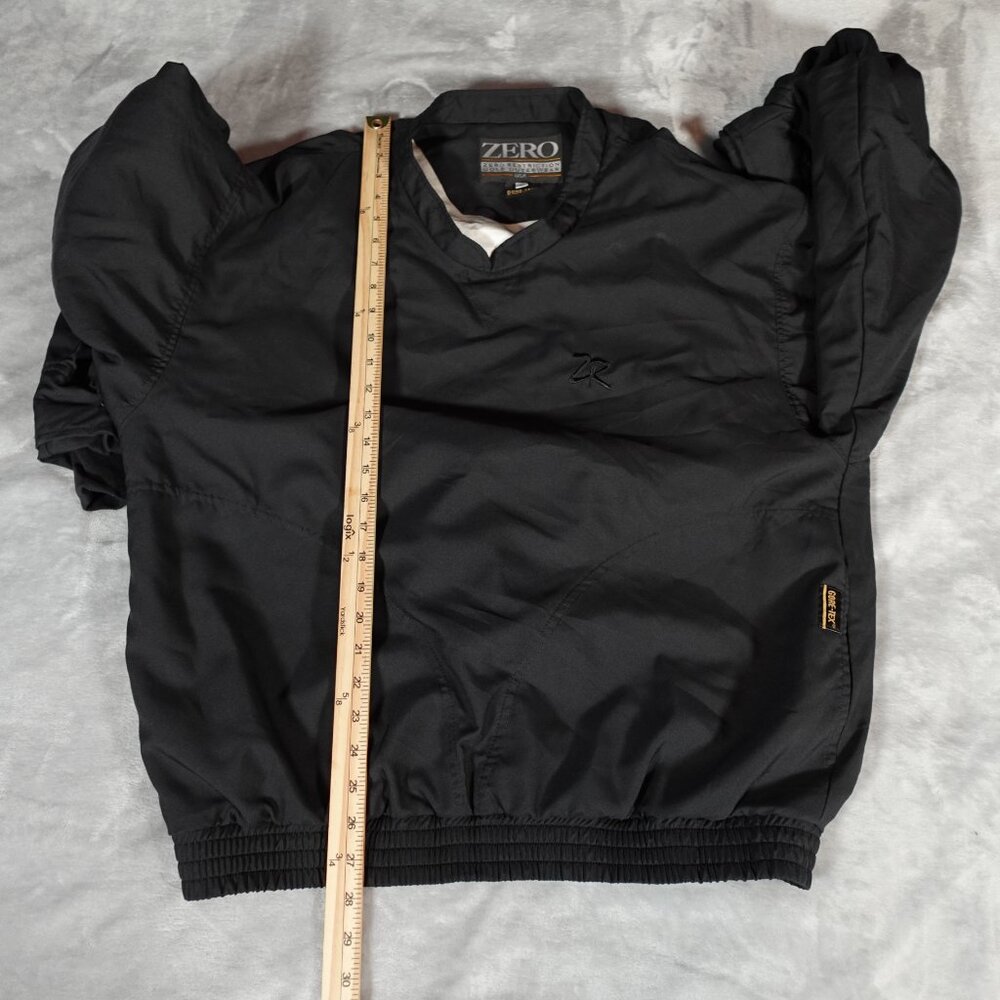 Vintage Zero Restriction Gore Tex Pullover Mens Large Golf Outdoors Black - Picture 14 of 15